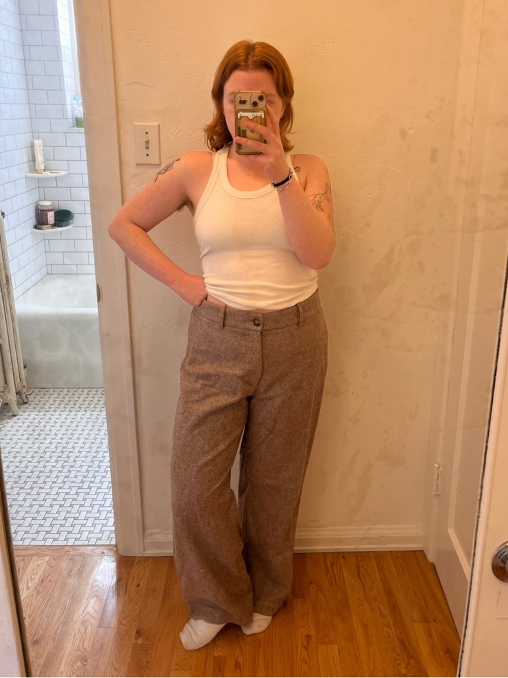 & Other Stories Paris Atelier wool blend trousers